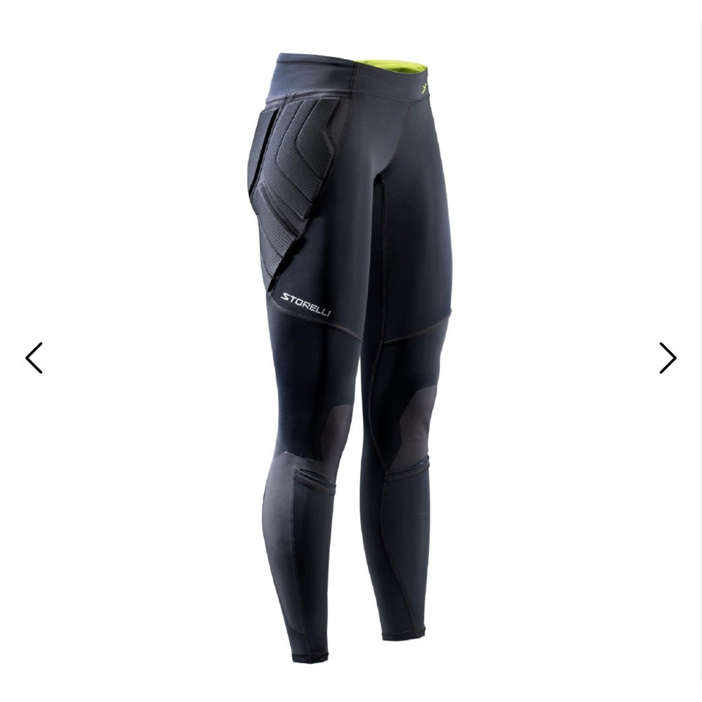 NEW Storelli BodyShield GK Leggings Women Large Black Padded‎ Soccer Goalie